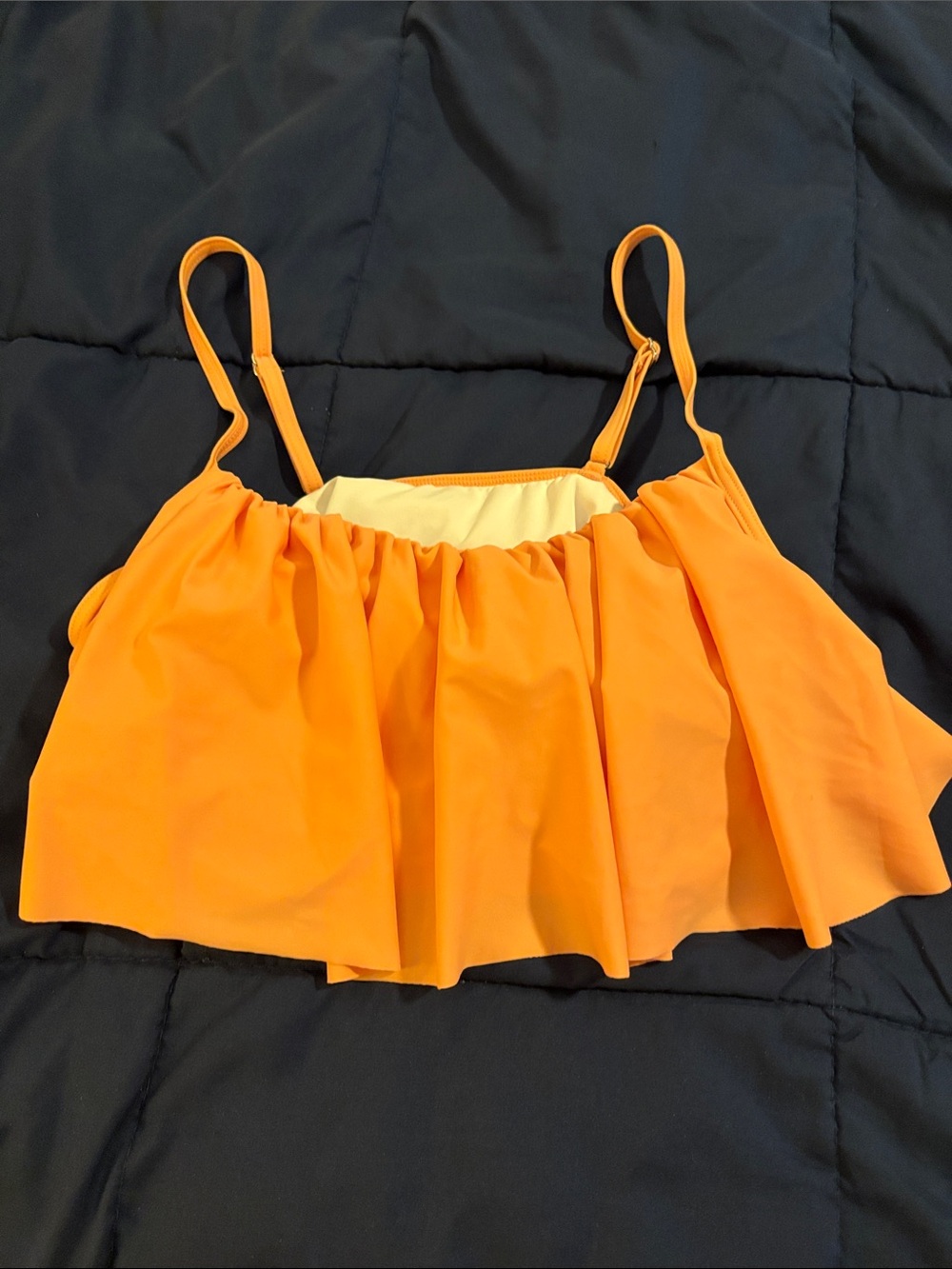 Merona Orange Ruffle Bikini Top - Picture 5 of 5